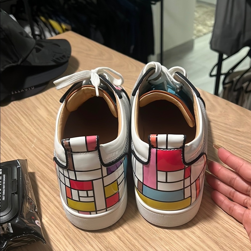 Christian Louboutin Multicolor Patchwork Sneakers - image 5